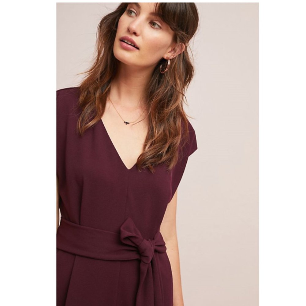Anthropologie Sedona Jumpsuit in wine - Picture 2 of 6
